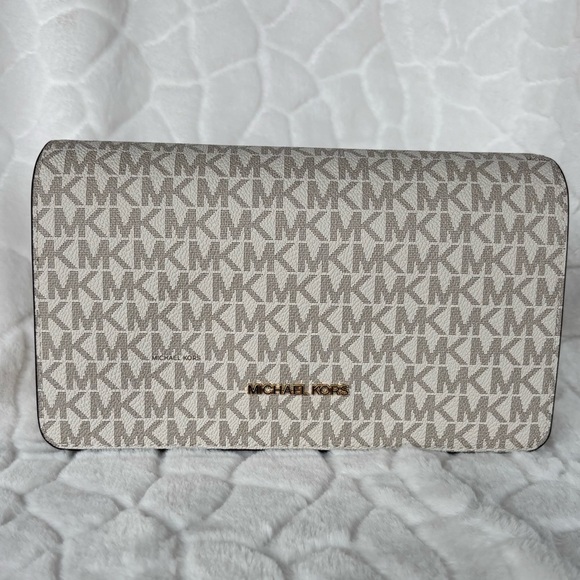 Michael Kors Jet Set Medium Signature Logo Crossbody Bag - Picture 8 of 12